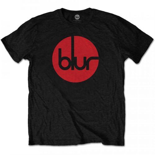 Blur - Tričko Circle Logo - Muž, Unisex, Čierna, XXL