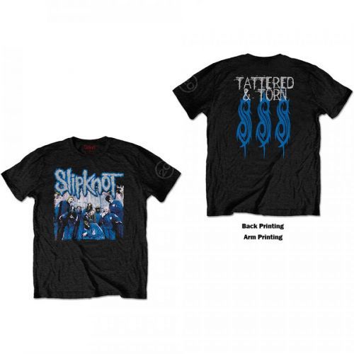 Slipknot - Tričko 20th Anniversary Tattered & Torn - Muž, Unisex, Čierna, XXL