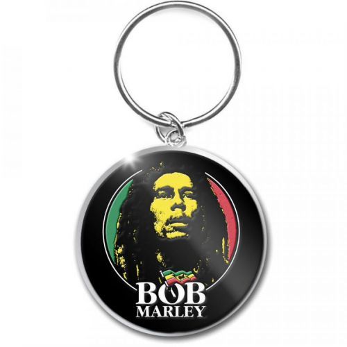Bob Marley - Kľúčenka Logo Face