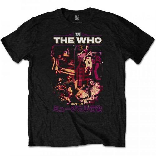 The Who - Tričko Japan '73 - Muž, Unisex, Čierna, L