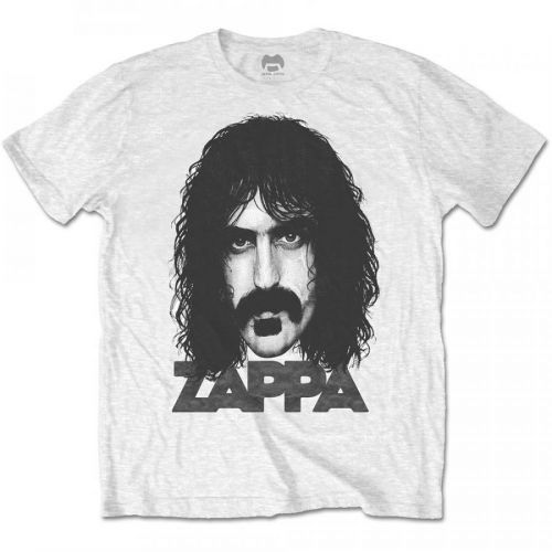 Frank Zappa - Tričko Big Face - Muž, Unisex, Biela, XXL