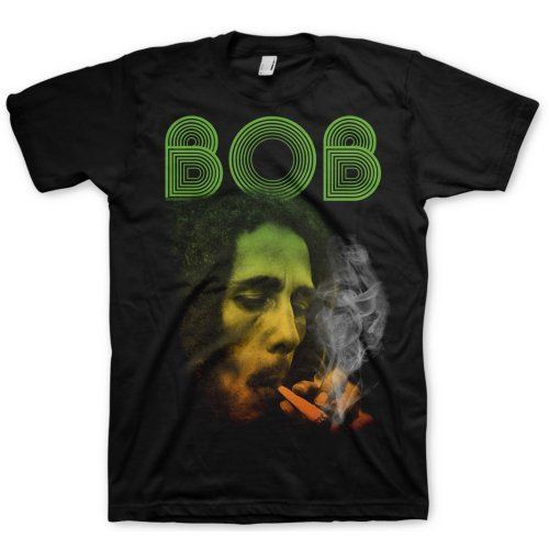 Bob Marley - Tričko Smoking Da Erb - Muž, Unisex, Čierna, XXL