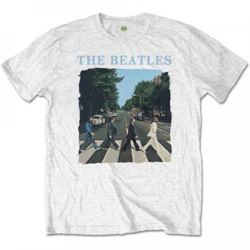 The Beatles - Tričko Abbey Road & Logo - Muž, Unisex, Biela, XXL