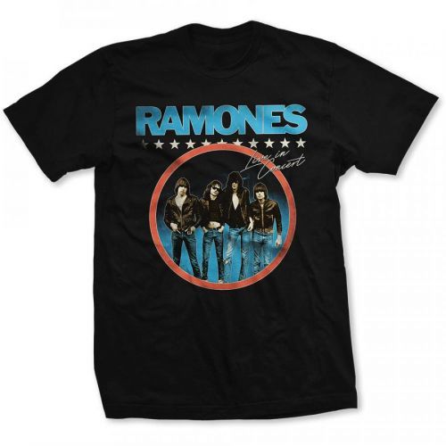 Ramones - Tričko Circle Photo - Muž, Unisex, Čierna, XXL