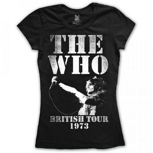 The Who - Tričko British Tour 1973 - Žena, Čierna, S