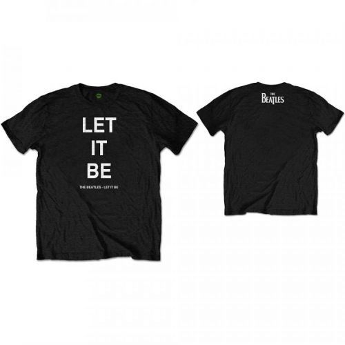 The Beatles - Tričko Let It Be - Muž, Unisex, Čierna, XXL