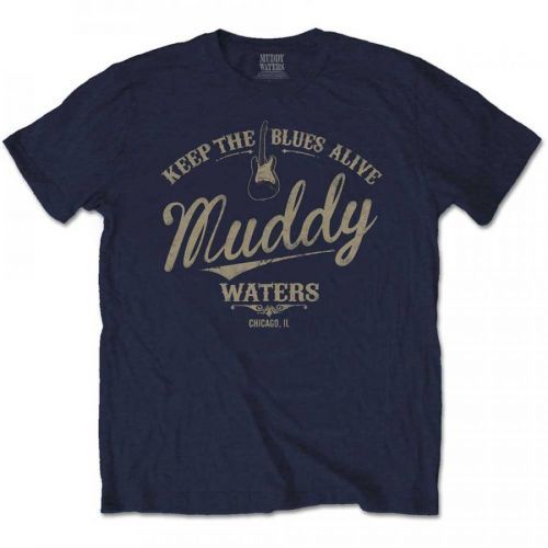 Muddy Waters - Tričko Keep The Blues Alive - Muž, Unisex, Modrá, XXL