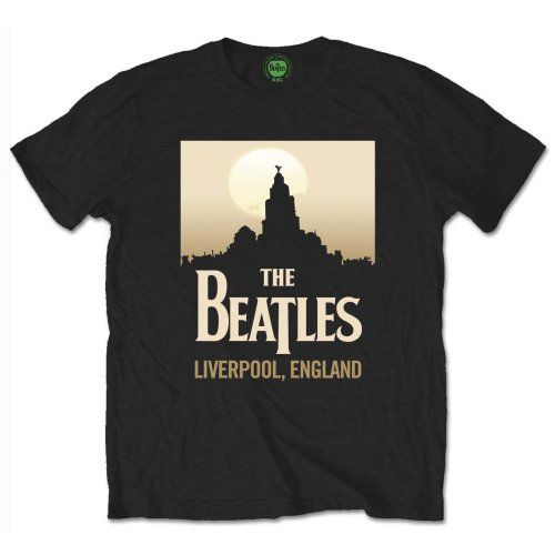 The Beatles - Tričko Liverpool, England - Muž, Unisex, Čierna, XXL