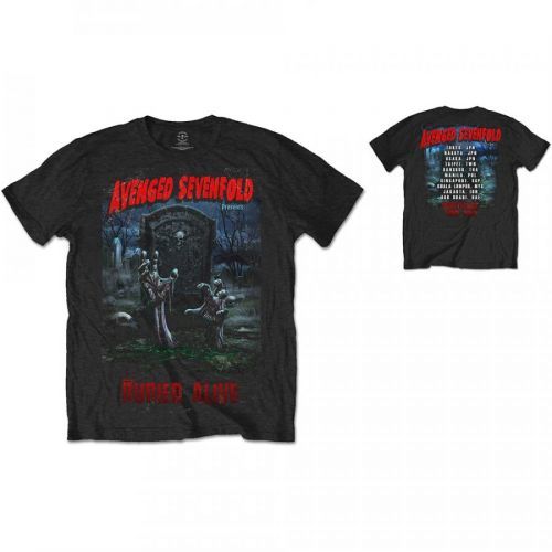 Avenged Sevenfold A7X - Tričko Buried Alive Tour 2012 - Muž, Unisex, Čierna, XXL