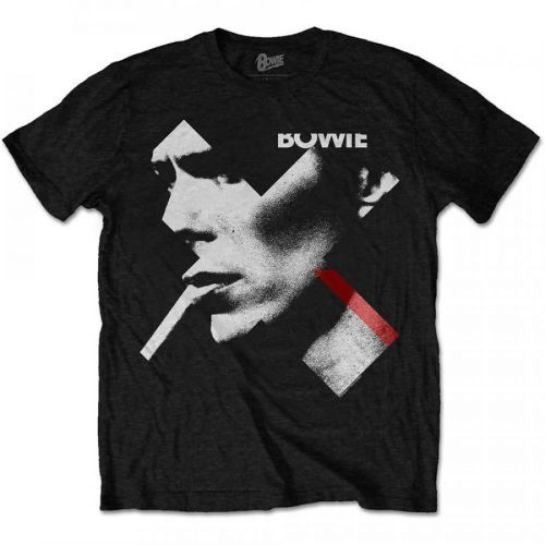 David Bowie - Tričko X Smoke Red - Muž, Unisex, Čierna, XXL