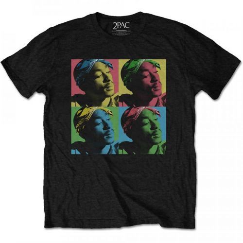 2Pac - Tričko Pop Art - Muž, Unisex, Čierna, XXL