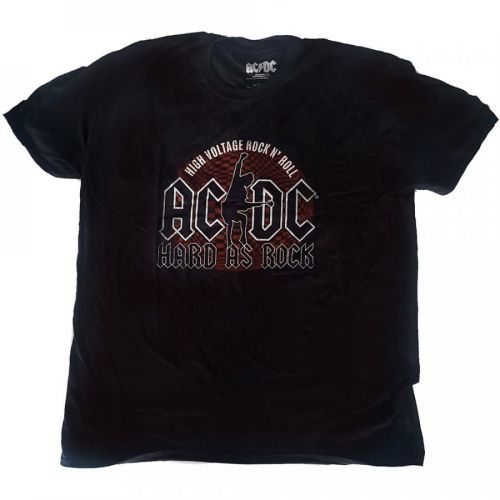 AC/DC - Tričko Hard As Rock - Muž, Unisex, Čierna, S