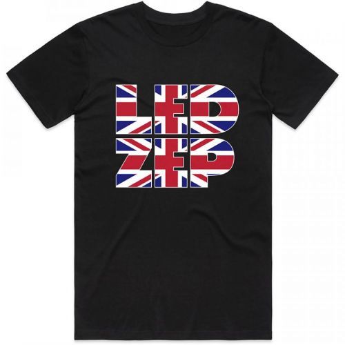 Led Zeppelin - Tričko Union Jack Type - Muž, Unisex, Čierna, XXL