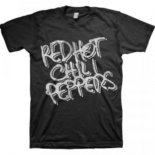 Red hot chili peppers - Tričko Black & White Logo - Muž, Unisex, Čierna, XXL