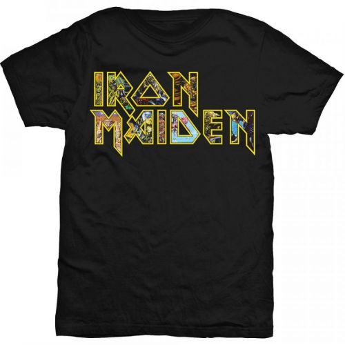 Iron Maiden - Tričko Eddie Logo - Muž, Unisex, Čierna, XXL