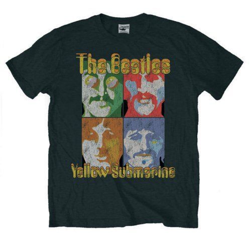 The Beatles - Tričko Yellow Submarine Sea of Science - Muž, Unisex, Čierna, L