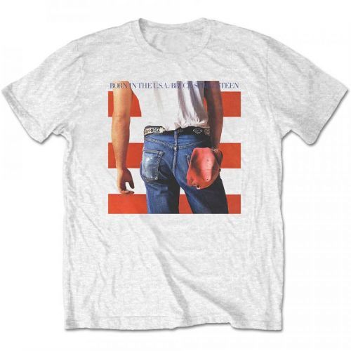 Bruce Springsteen - Tričko Born in the USA - Muž, Unisex, Biela, XXL