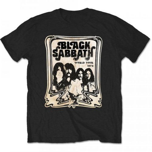 Black Sabbath - Tričko World Tour 1978 - Muž, Unisex, Čierna, XXL