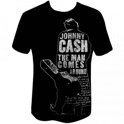 Johnny Cash - Tričko Man Comes Around - Muž, Unisex, Čierna, XXL