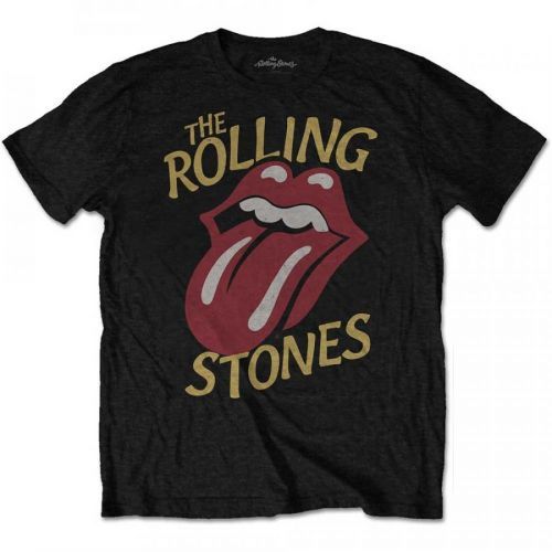 Rolling Stones - Tričko Vintage Typeface - Muž, Unisex, Čierna, XXL
