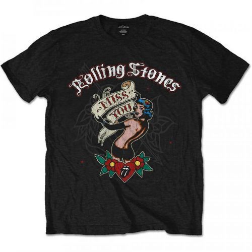 Rolling Stones - Tričko Miss You - Muž, Unisex, Čierna, XXL