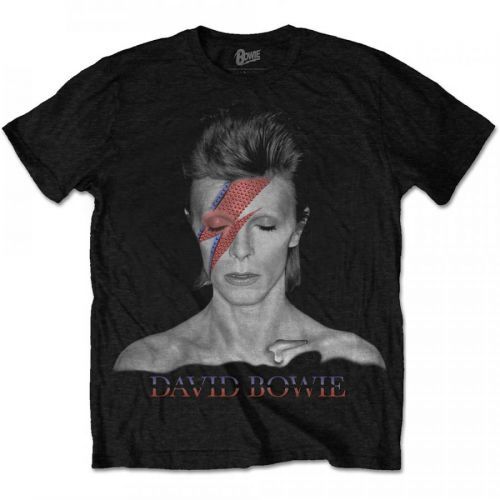 David Bowie - Tričko Aladdin Sane - Muž, Unisex, Čierna, XXL