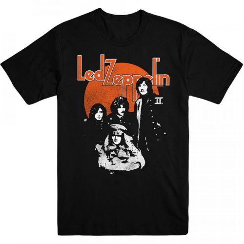 Led Zeppelin - Tričko Orange Circle - Muž, Unisex, Čierna, XXL