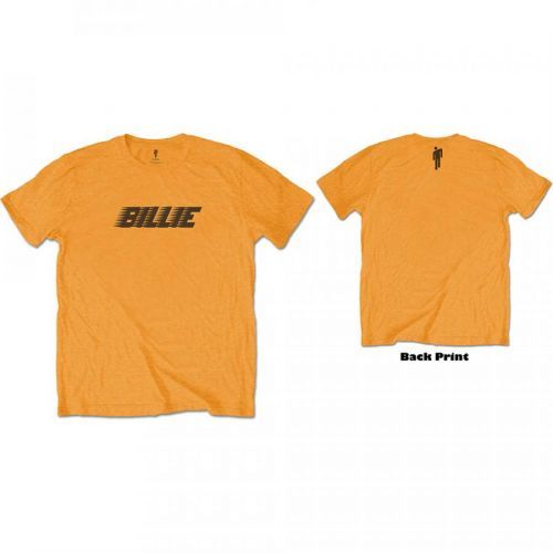Billie Eilish - Tričko Racer Logo & Blohsh - Muž, Unisex, Oranžová, XXL