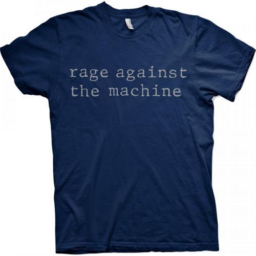 Rage Against the Machine - Tričko Original Logo - Muž, Unisex, Modrá, XXL