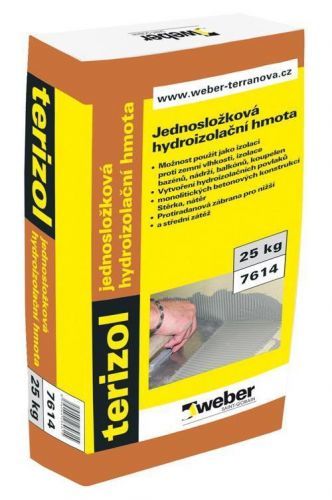 Hydroizolačná stierka Weber terizol, 20 kg