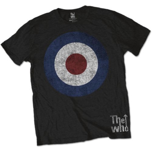 The Who - Tričko Target Distressed - Muž, Unisex, Čierna, S
