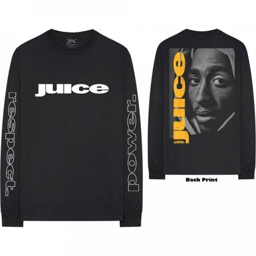 2Pac - Tričko s dlhým rukávom Respect - Muž, Unisex, Čierna, XXL