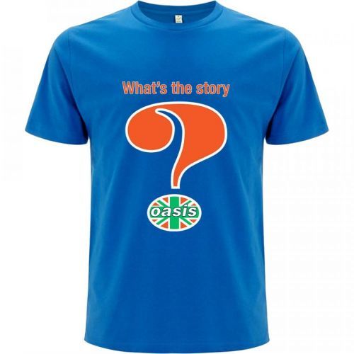 Oasis - Tričko Question Mark - Muž, Unisex, Modrá, XXL
