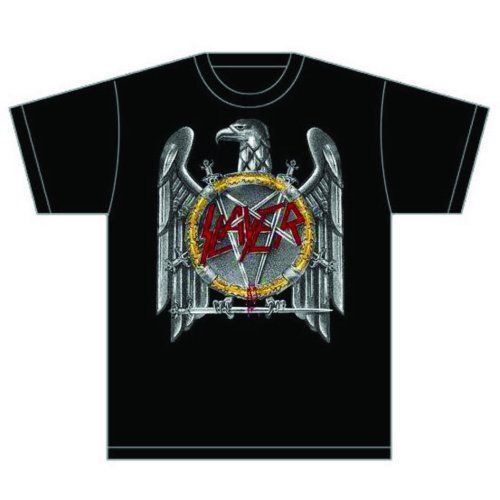 Slayer - Tričko Silver Eagle - Muž, Unisex, Čierna, XXL