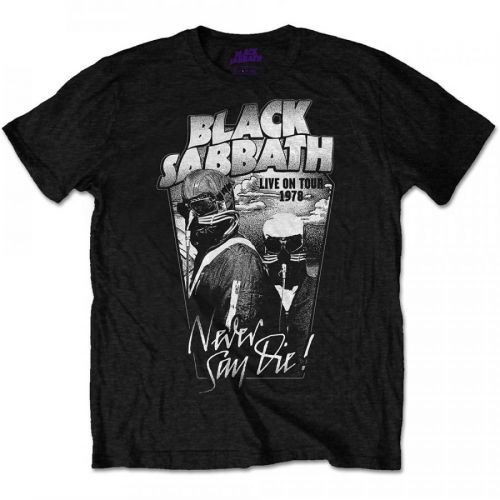 Black Sabbath - Tričko Never Say Die - Muž, Unisex, Čierna, S