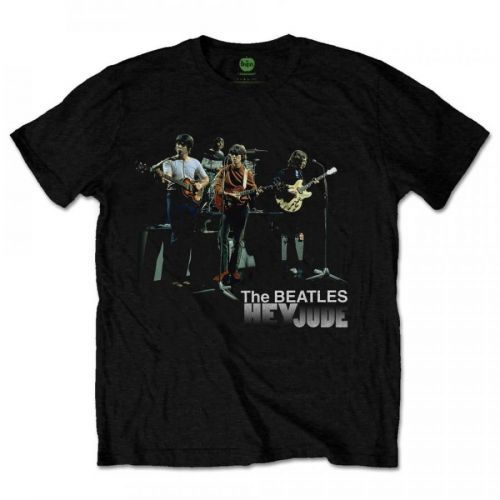 The Beatles - Tričko Hey Jude Version 2 - Muž, Unisex, Čierna, XXL