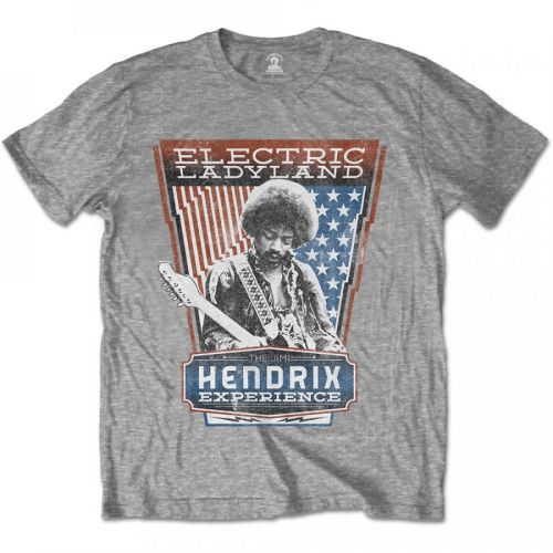 Jimi Hendrix - Tričko Electric Ladyland - Muž, Unisex, Šedá, XXL