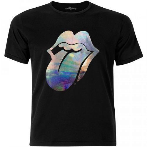 Rolling Stones - Tričko Foil Tongue - Muž, Unisex, Čierna, XXL