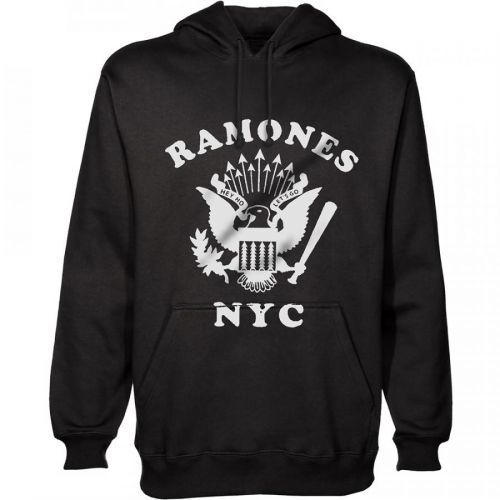 Ramones - Mikina Retro Eagle New York City - Muž, Unisex, Čierna, XXL