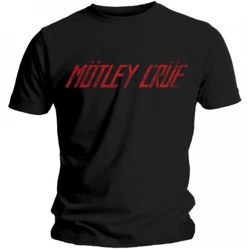 Motley Crue - Tričko Distressed Logo - Muž, Unisex, Čierna, XXL