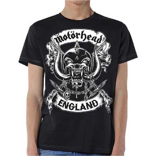 Motörhead - Tričko Crossed Swords England Crest - Muž, Unisex, Čierna, XXL