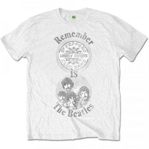 The Beatles - Tričko Remember - Muž, Unisex, Biela, XXL