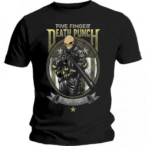 Five Finger Death Punch - Tričko Sniper - Muž, Unisex, Čierna, XXL