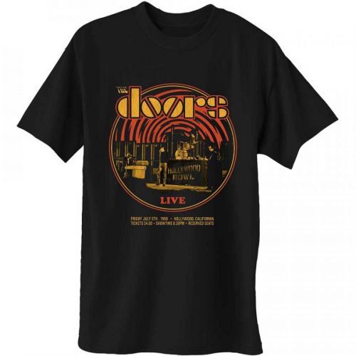 The Doors - Tričko 68 Retro Circle - Muž, Unisex, Čierna, XXL