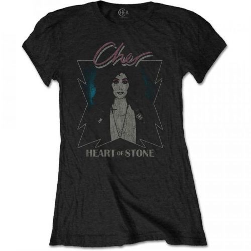 Cher - Tričko Heart of Stone - Žena, Čierna, XXL