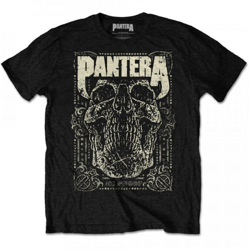 Pantera - Tričko 101 Proof Skull - Muž, Unisex, Čierna, XXL