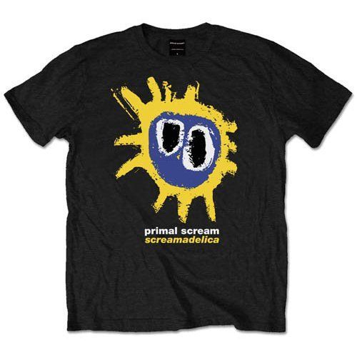 Primal Scream - Tričko Screamadelica Yellow - Muž, Unisex, Čierna, XXL