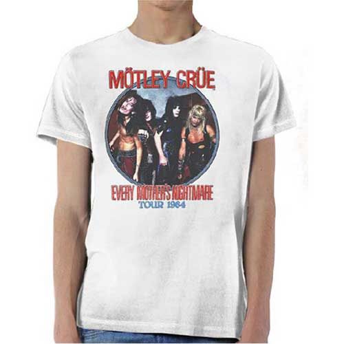 Motley Crue - Tričko Every Mothers Nightmare - Muž, Unisex, Biela, XXL
