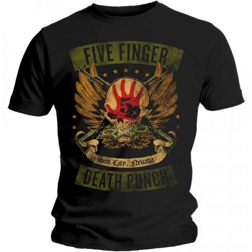 Five Finger Death Punch - Tričko Locked & Loaded - Muž, Unisex, Čierna, XXL