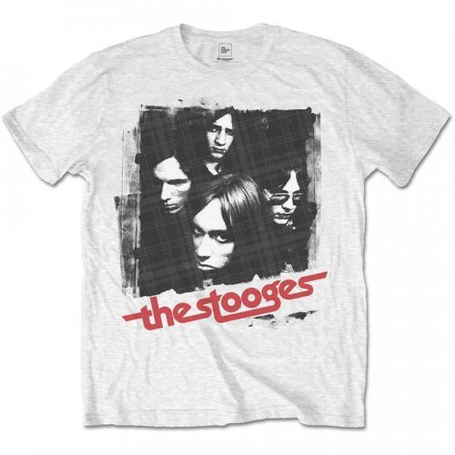 Iggy & The Stooges - Tričko Four Faces - Muž, Unisex, Biela, XXL